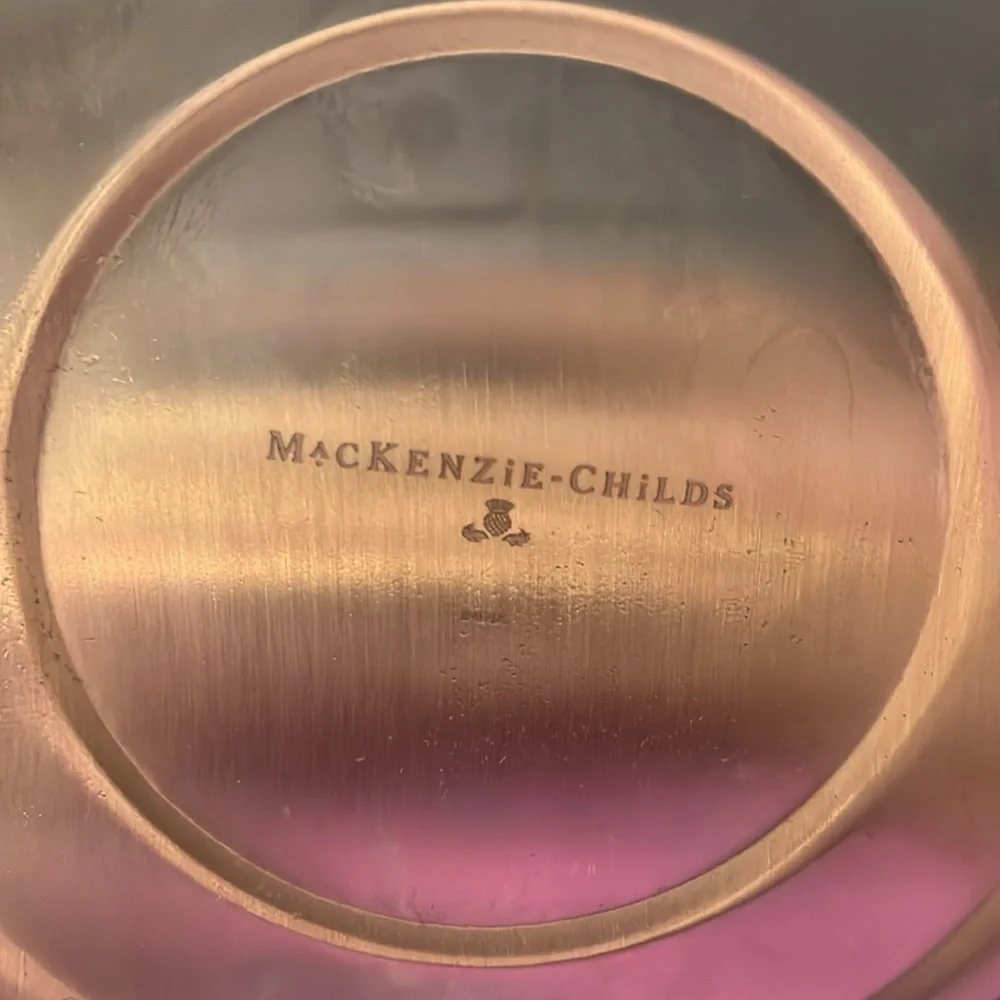 Rare McKenzie Childs ice bucket.